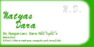 matyas dara business card